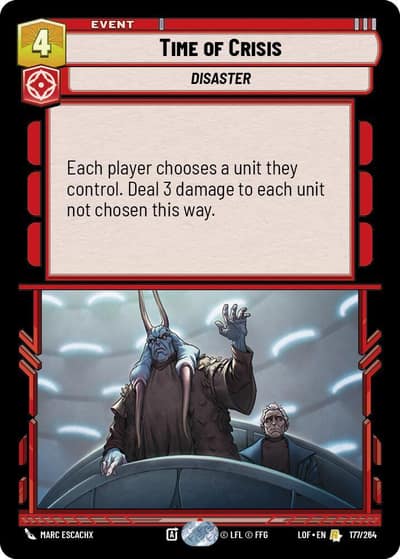 Time of Crisis 177/264 Legends of the Force Star Wars card