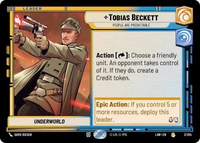 Tobias Beckett - People are Predictable 2/264 A Lawless Time Star Wars card