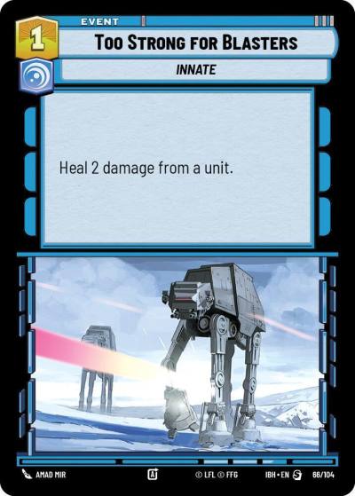 Too Strong for Blasters 66/104 Intro Battle Hoth Star Wars card