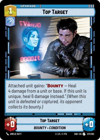 Top Target 071/262 Shadows of the Galaxy Star Wars card