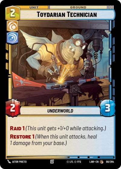 Toydarian Technician 90/264 A Lawless Time Star Wars card