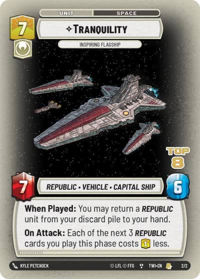 Tranquility - Inspiring Flagship (Top 8) 45690 Store Showdown Promos Star Wars card