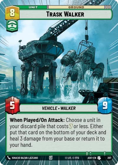 Trask Walker (Hyperspace) 397 Ashes of the Empire Star Wars card