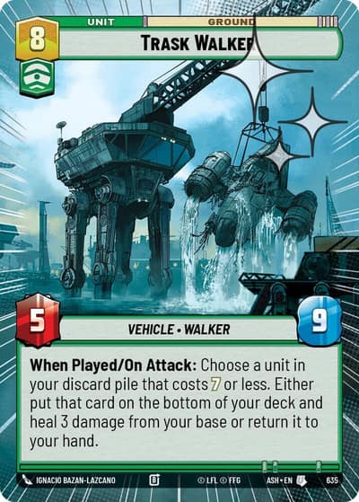Trask Walker (Hyperspace Foil) 635 Ashes of the Empire Star Wars card