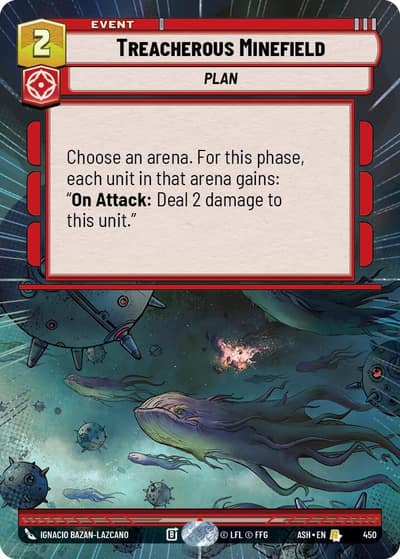 Treacherous Minefield (Hyperspace) 450 Ashes of the Empire Star Wars card