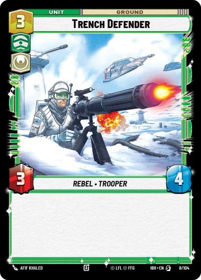 Trench Defender 8/104 Intro Battle Hoth Star Wars card