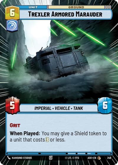 Trexler Armored Marauder (Hyperspace) 346 Ashes of the Empire Star Wars card