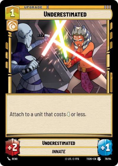 Underestimated 79/84 Twin Suns Star Wars card