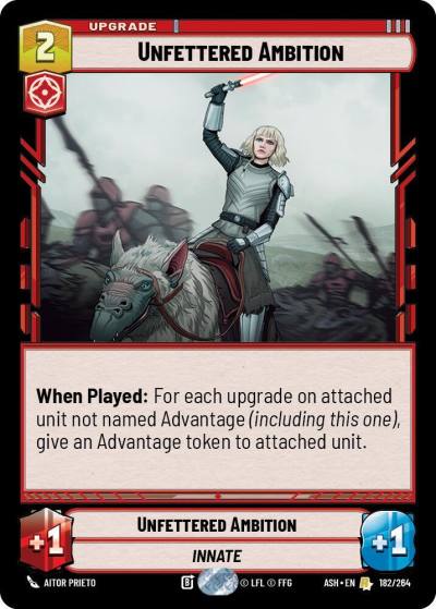 Unfettered Ambition 182/264 Ashes of the Empire Star Wars card