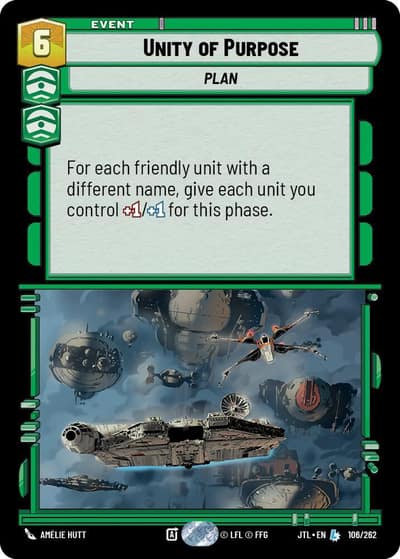 Unity of Purpose 106/262 Jump to Lightspeed Star Wars card