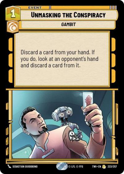 Unmasking the Conspiracy 223/257 Twilight of the Republic Star Wars card