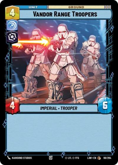 Vandor Range Troopers 98/264 A Lawless Time Star Wars card