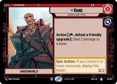 Vane - Quarrelsome Pirate 12/264 Ashes of the Empire Star Wars card