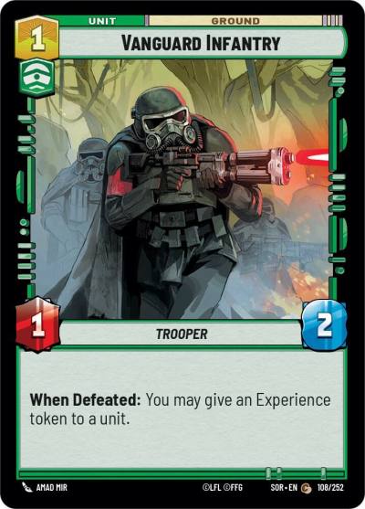 Vanguard Infantry 108/252 Spark of Rebellion Star Wars card
