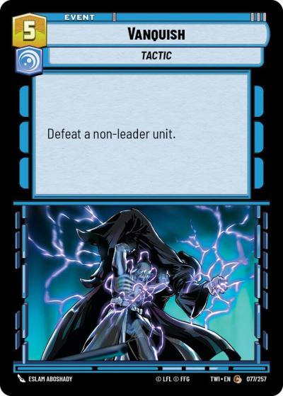 Vanquish 077/257 Twilight of the Republic Star Wars card