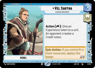 Vel Sartha - Aldhani Insurgent 6/264 A Lawless Time Star Wars card