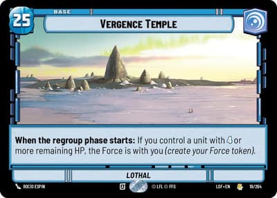 Vergence Temple 019/264 Legends of the Force Star Wars card