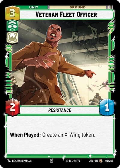 Veteran Fleet Officer 099/262 Jump to Lightspeed Star Wars card