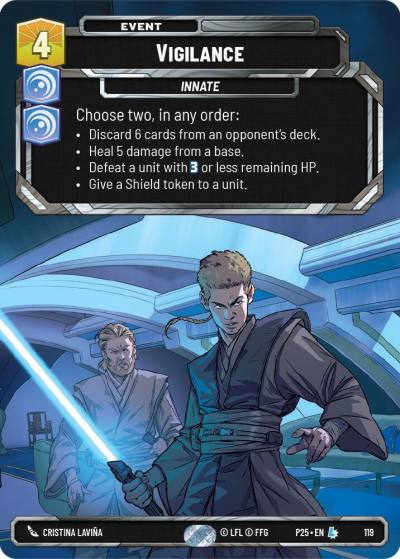Vigilance 119 Sector and Regional Promos: Season 1 Star Wars card