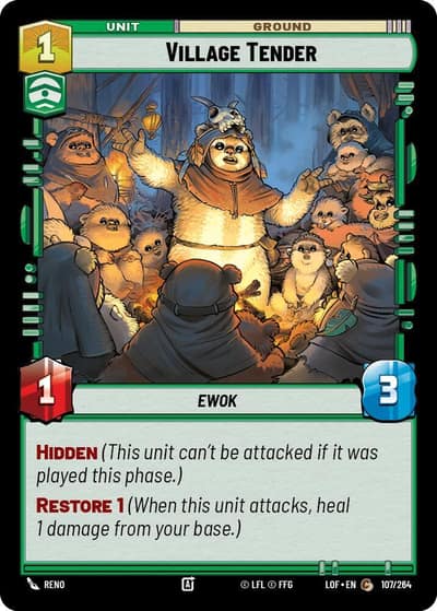 Village Tender 107/264 Legends of the Force Star Wars card