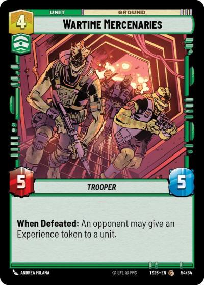 Wartime Mercenaries 54/84 Twin Suns Star Wars card