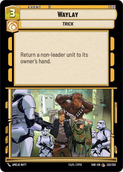 Waylay 222/252 Spark of Rebellion Star Wars card