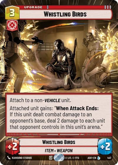 Whistling Birds (Hyperspace) 447 Ashes of the Empire Star Wars card