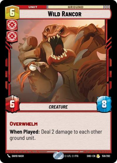 Wild Rancor 158/262 Shadows of the Galaxy Star Wars card