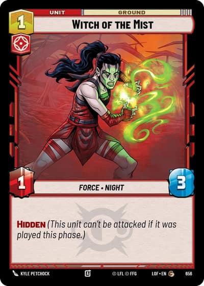 Witch of the Mist (Foil) 656 Legends of the Force Star Wars card