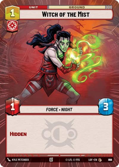 Witch of the Mist (Hyperspace Foil) 894 Legends of the Force Star Wars card