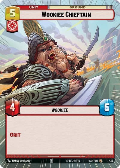 Wookiee Chieftain (Hyperspace) 439 Ashes of the Empire Star Wars card