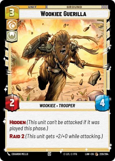 Wookiee Guerilla 220/264 A Lawless Time Star Wars card