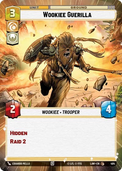 Wookiee Guerilla (Hyperspace) 484 A Lawless Time Star Wars card