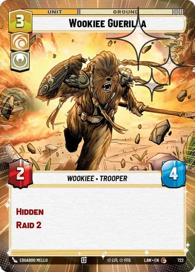 Wookiee Guerilla (Hyperspace Foil) 722 A Lawless Time Star Wars card