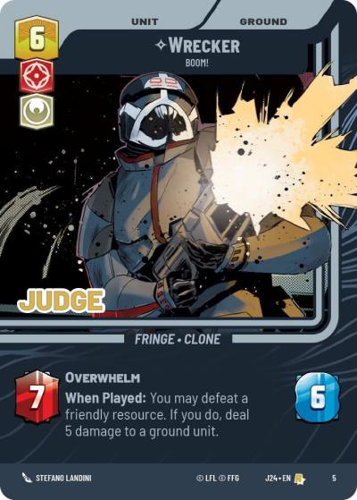 Wrecker - Boom! 5 Judge Promos Star Wars card