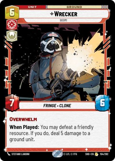 Wrecker - Boom! 154/262 Shadows of the Galaxy Star Wars card