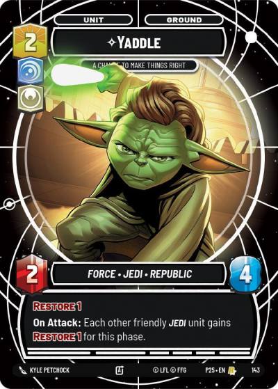Yaddle - A Chance To Make Things Right 143 Sector and Regional Promos: Season 1 Star Wars card